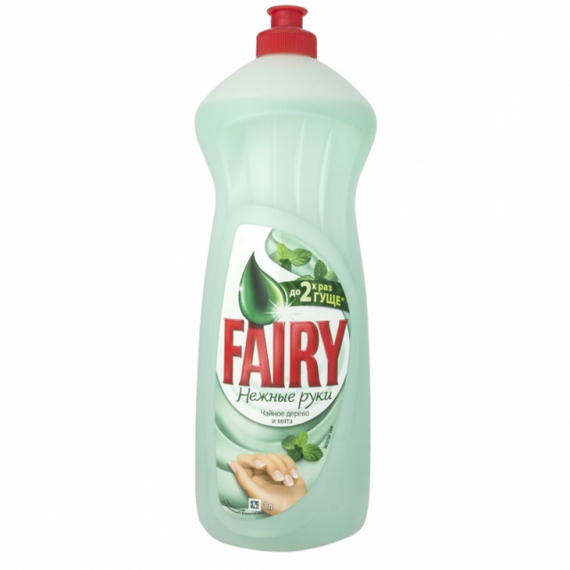 Моющее средство для посуды FAIRY (Фейри) 0.9 л, Нежные руки Чайное дерево и мята